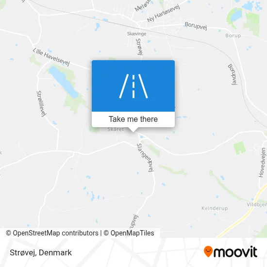 Strøvej map