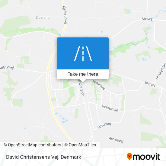 David Christensens Vej map
