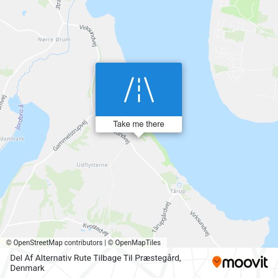 Del Af Alternativ Rute Tilbage Til Præstegård map
