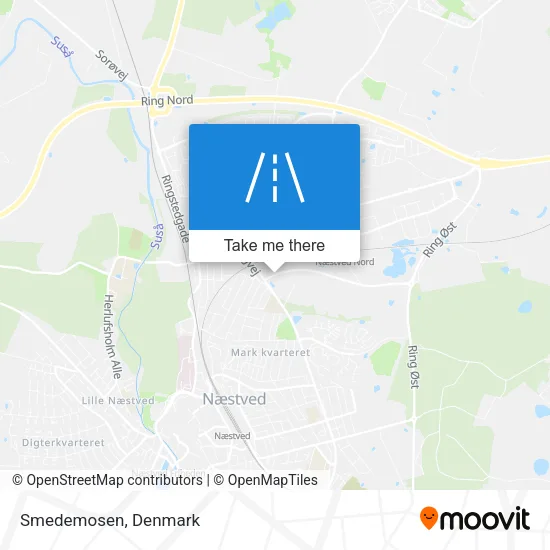 Smedemosen map