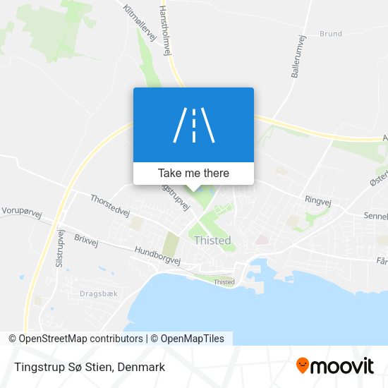 Tingstrup Sø Stien map