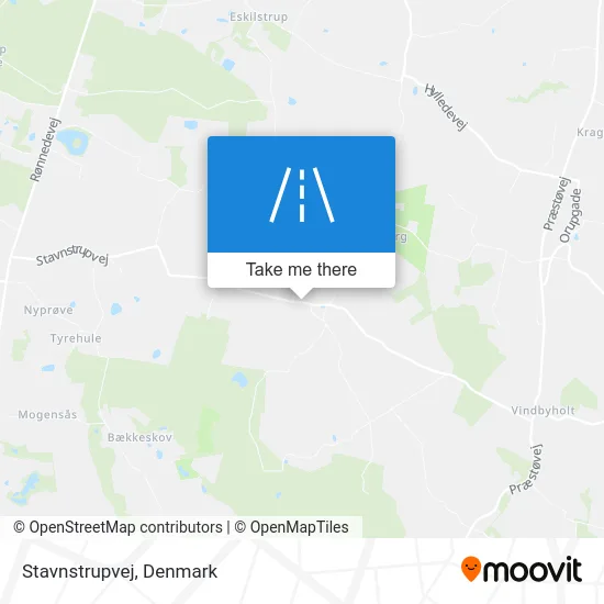 Stavnstrupvej map