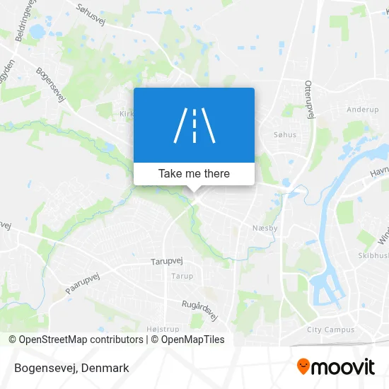 Bogensevej map