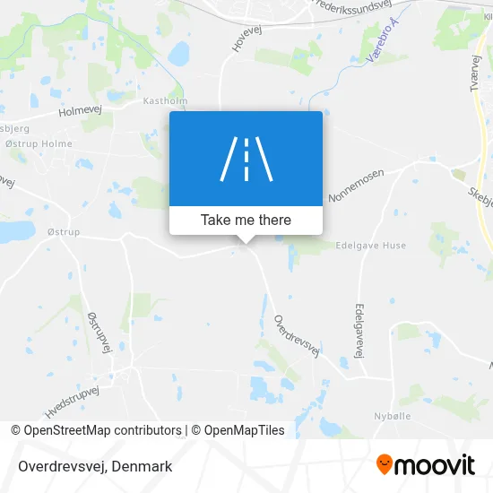 Overdrevsvej map