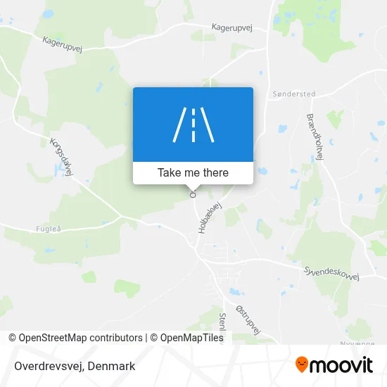 Overdrevsvej map