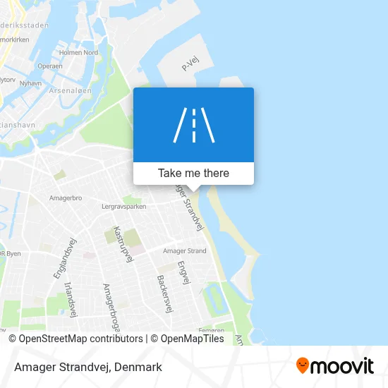 Amager Strandvej map