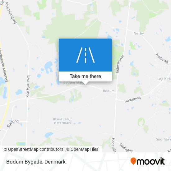 Bodum Bygade map