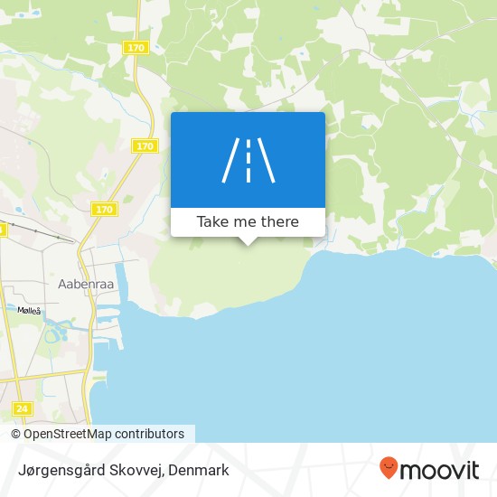 Jørgensgård Skovvej map