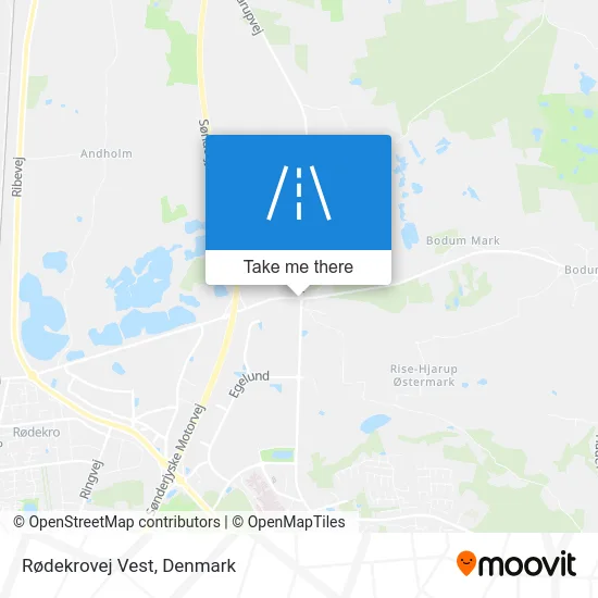 Rødekrovej Vest map