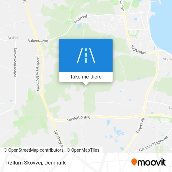 Røllum Skovvej map