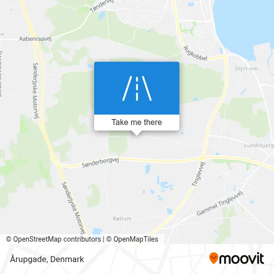 Årupgade map