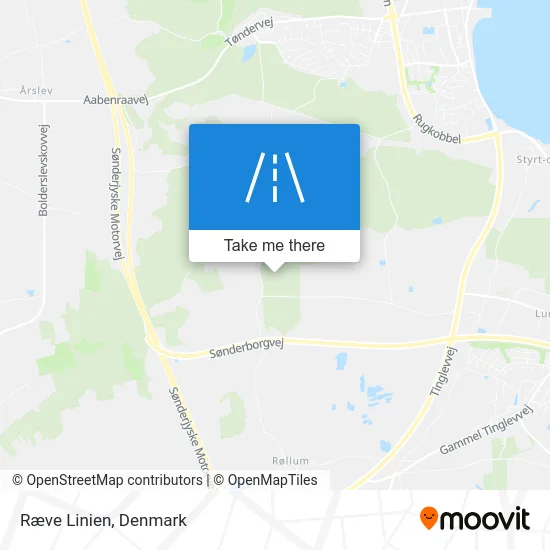 Ræve Linien map