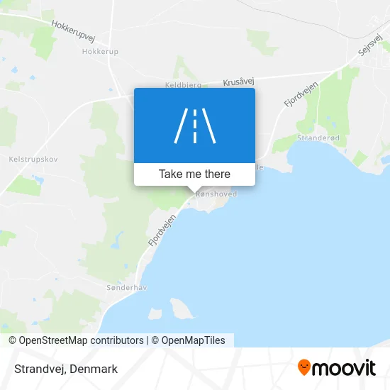 Strandvej map