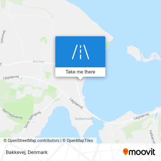 Bakkevej map