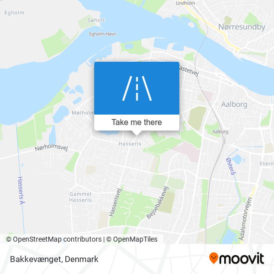 Bakkevænget map