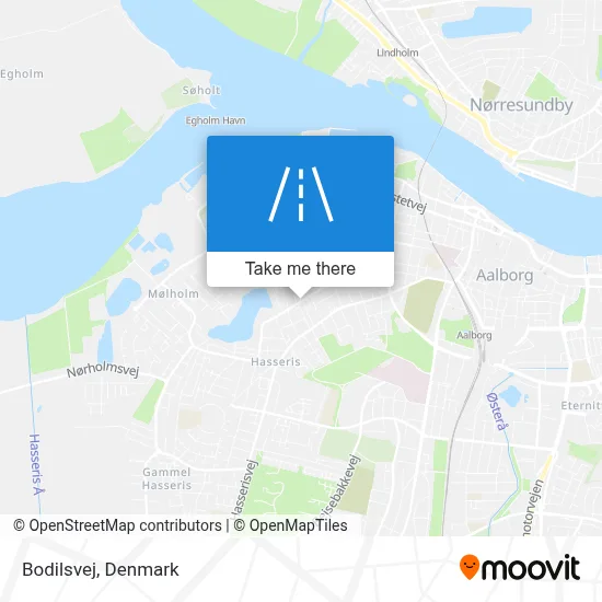 Bodilsvej map