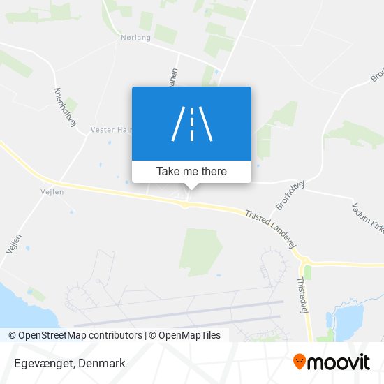 Egevænget map