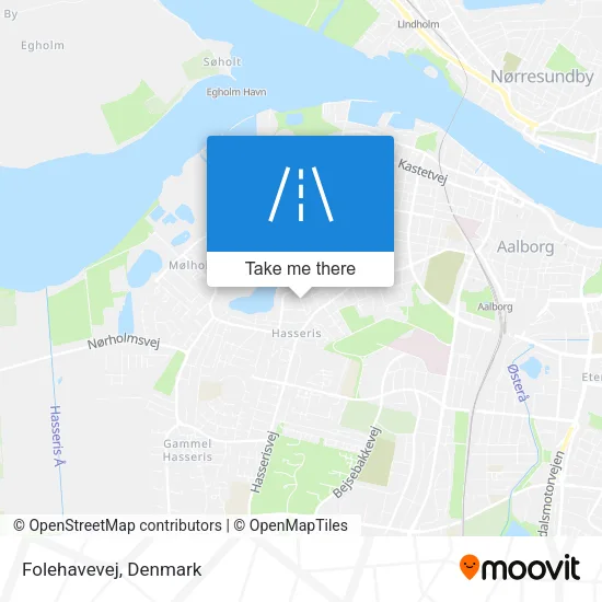 Folehavevej map