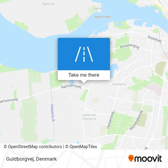 Guldborgvej map