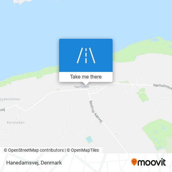 Hanedamsvej map