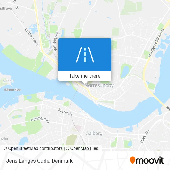 Jens Langes Gade map