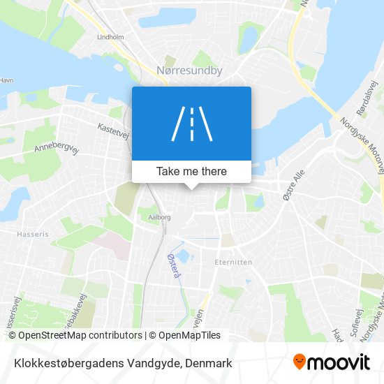 Klokkestøbergadens Vandgyde map