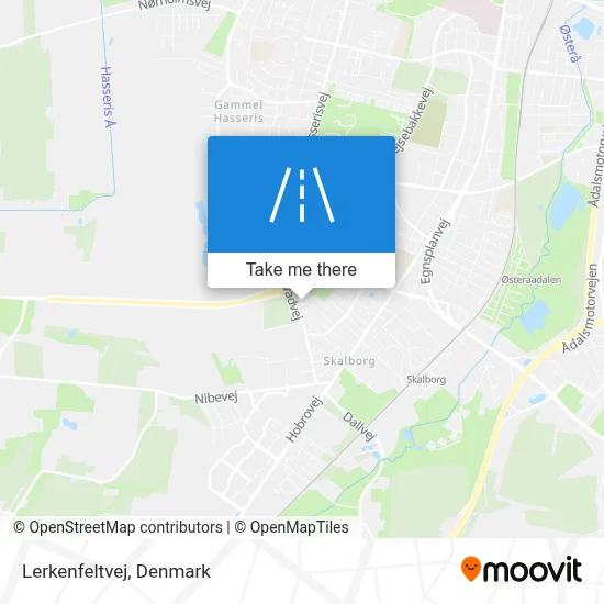 Lerkenfeltvej map