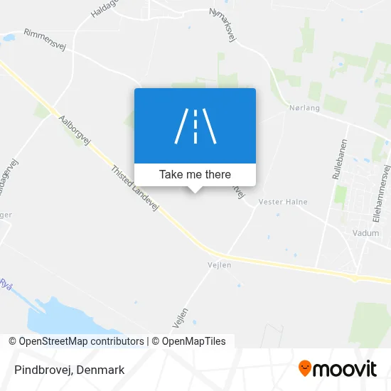 Pindbrovej map