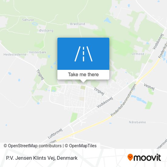 P.V. Jensen Klints Vej map