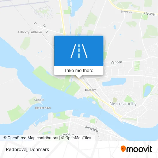 Rødbrovej map