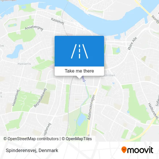 Spinderensvej map