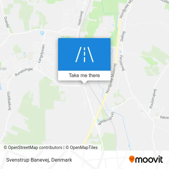 Svenstrup Banevej map