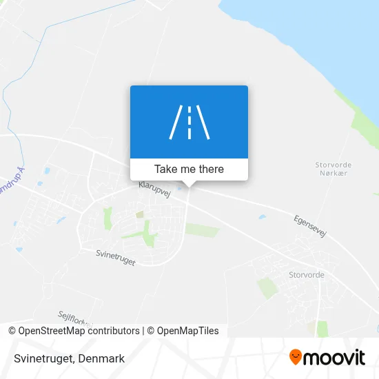 Svinetruget map