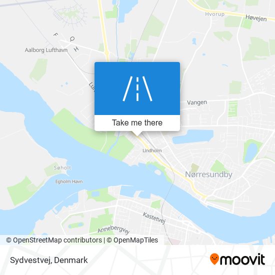 Sydvestvej map