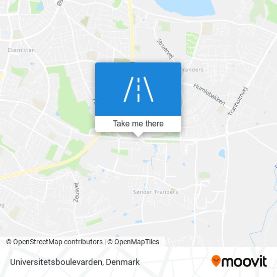 Universitetsboulevarden map