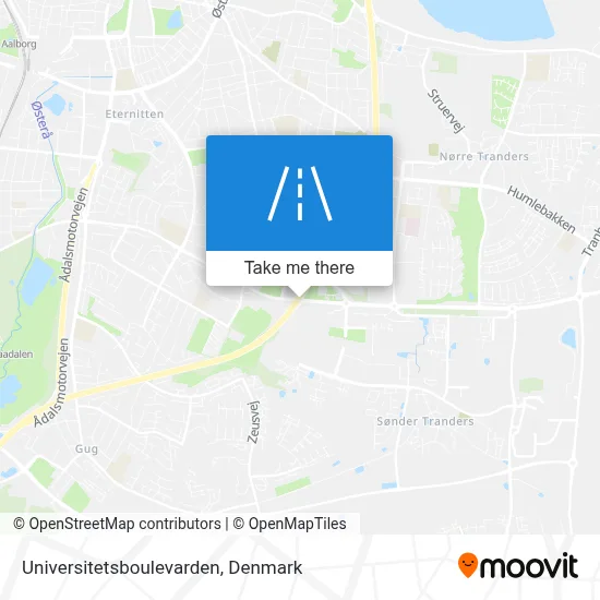 Universitetsboulevarden map