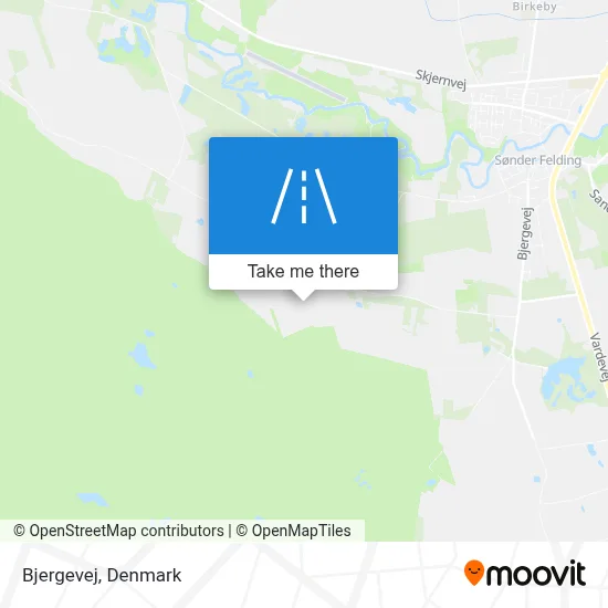 Bjergevej map