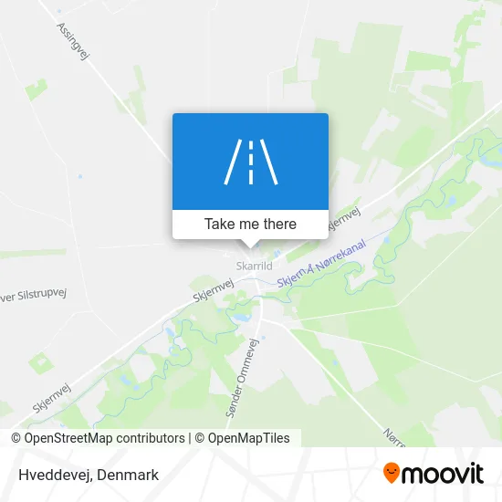 Hveddevej map