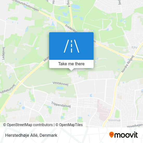 Herstedhøje Allé map