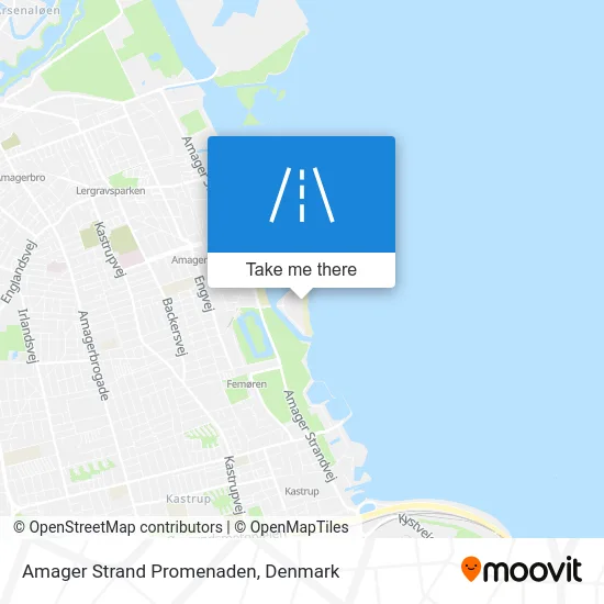 Amager Strand Promenaden map