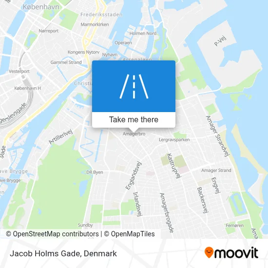 Jacob Holms Gade map