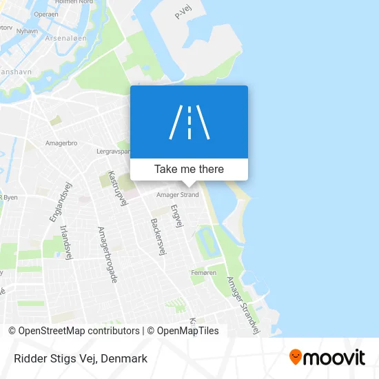 Ridder Stigs Vej map
