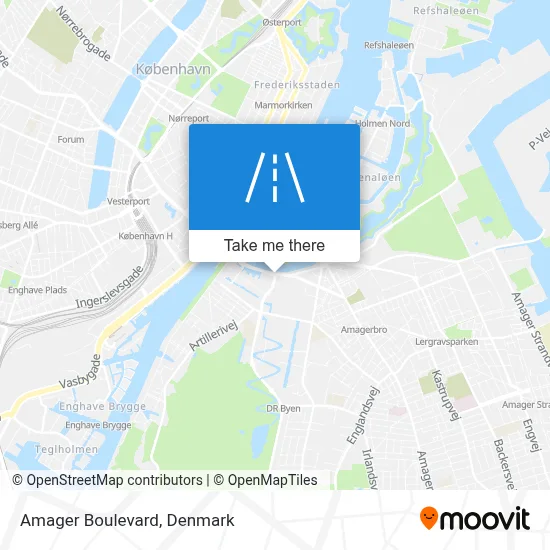 Amager Boulevard map