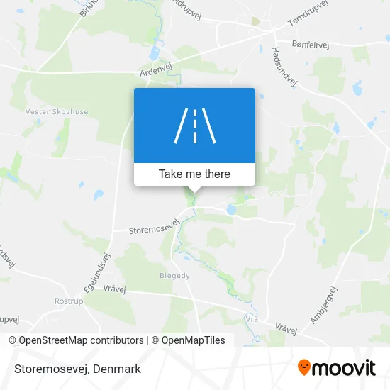 Storemosevej map