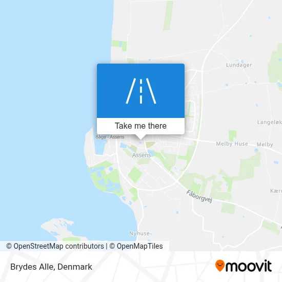Brydes Alle map