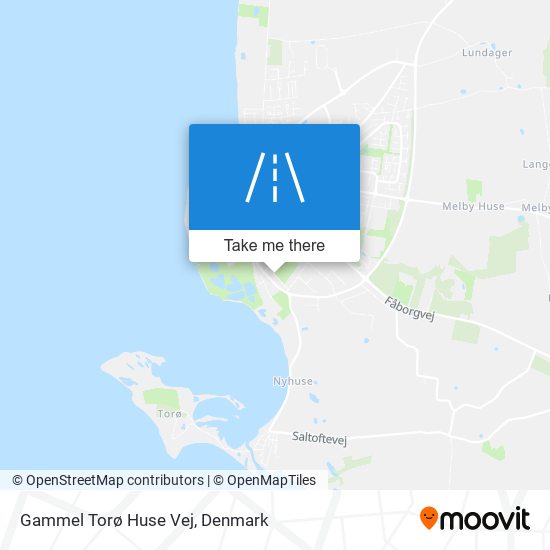 Gammel Torø Huse Vej map