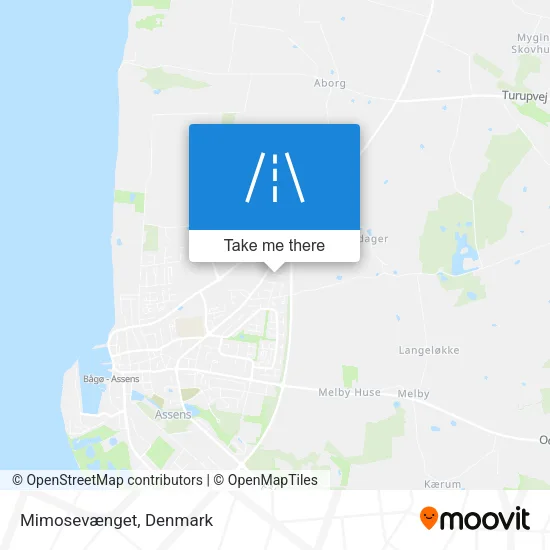 Mimosevænget map