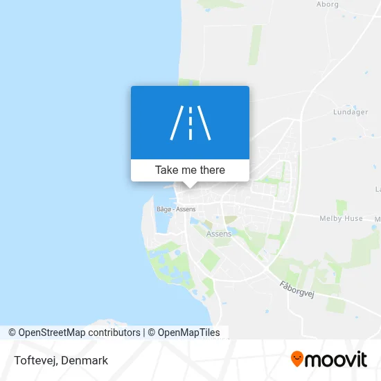 Toftevej map