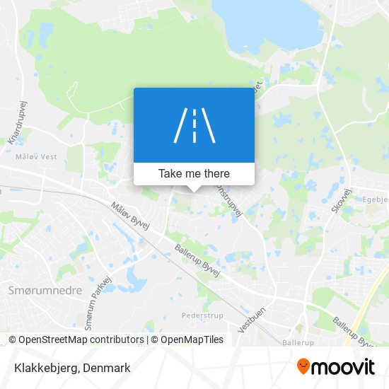 Klakkebjerg map