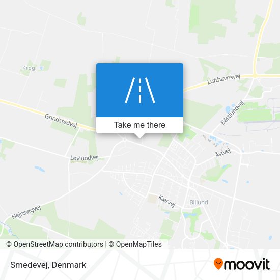 Smedevej map